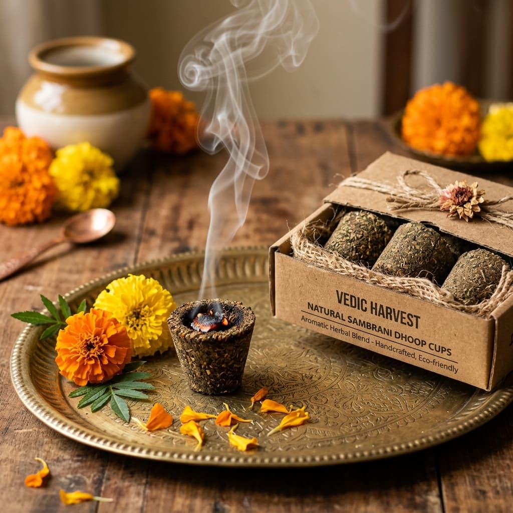 Temple Sambrani Dhoop Cups (Pack of 24)